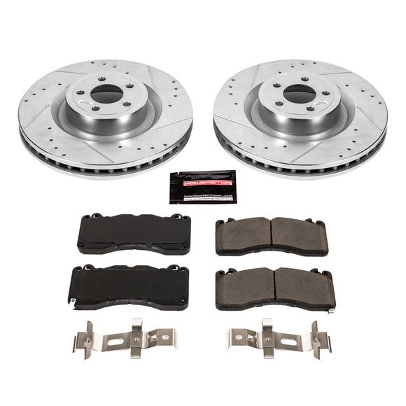 PowerStop Z23 Daily Driver Carbon-Fiber Ceramic Brake Pad and Drilled & Slotted