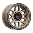 17X9 KMC KM544 MESA Matte Bronze With Black Lip 6X139.7 ET-12 wheel/rim-3