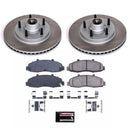 PowerStop Semi-Coated Rotor and Low-Dust Ceramic Brake Pad Kit
