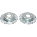 PowerStop Evolution Drilled Slotted Rotors Pair Rear For INFINITI G35
