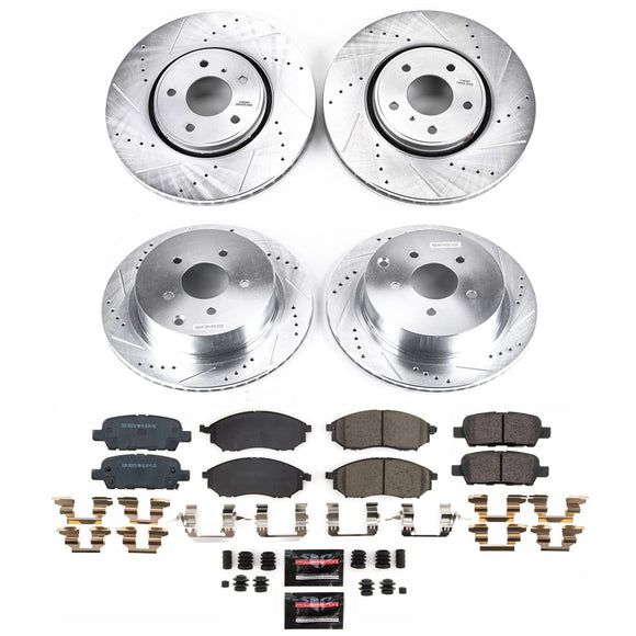 PowerStop Z23 Daily Driver Carbon-Fiber Ceramic Brake Pad and Drilled & Slotted
