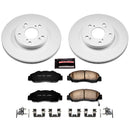 PowerStop Genuine Geomet Coated Rotor and Low-Dust Ceramic Brake Pad Kit