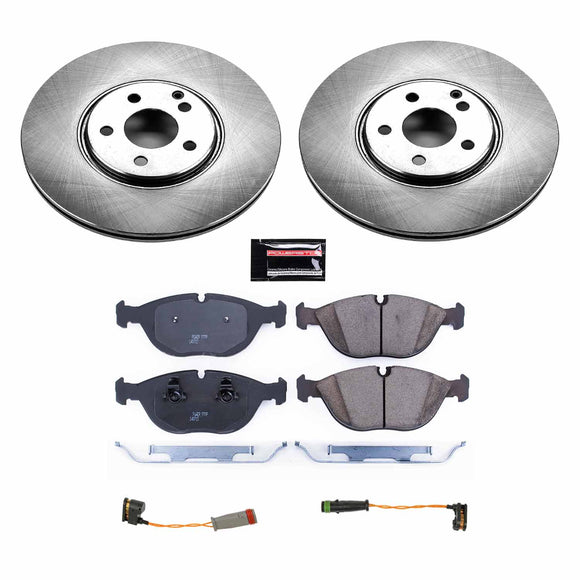 PowerStop OE Stock Replacement Low-Dust Ceramic Brake Pad and Rotor Kit