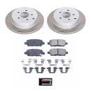 PowerStop Semi-Coated Rotor and Low-Dust Ceramic Brake Pad Kit