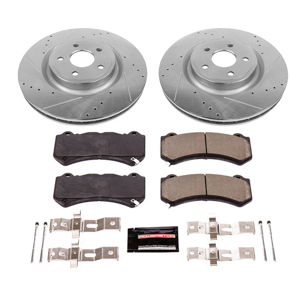 PowerStop Z23 Daily Driver Carbon-Fiber Ceramic Brake Pad and Drilled & Slotted