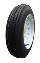 5.70-8 4 Ply SU02 Tire Mounted on 8x3.75 5-4.5 White Wheel-1