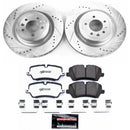 PowerStop Z36 Carbon-Fiber Ceramic Brake Pad with Drilled and Slotted Rotor Kit