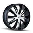 22x8.5 Mazzi Edge Black-Gloss Wheel/Rim 5x112 337-22809B
