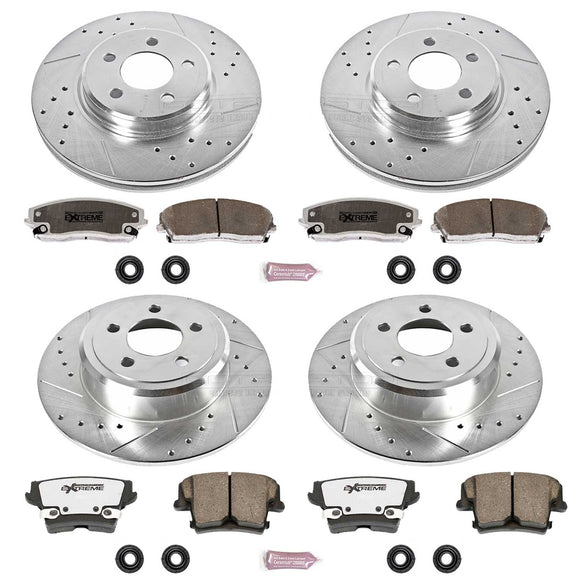 PowerStop Z26 Street Performance Ceramic Brake Pad and Drilled & Slotted Rotor K