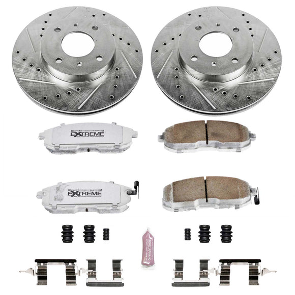 PowerStop Z26 Street Performance Ceramic Brake Pad and Drilled & Slotted Rotor K