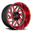 22X10 Fuel D691 Triton Candy Red Milled 5X114.3/5X127 ET-18 wheel/rim