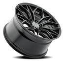 20x9 Select Precision Alloys SYNDICATE Glossy Black Machined DDT Face And Lip 5x