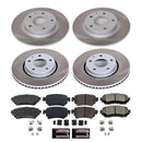 PowerStop Semi-Coated Rotor and Low-Dust Ceramic Brake Pad Kit