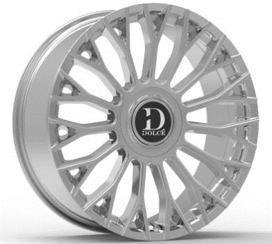 22x9 Dolce ROMA Chrome Wheel 5x108 ET35 CB73.1
