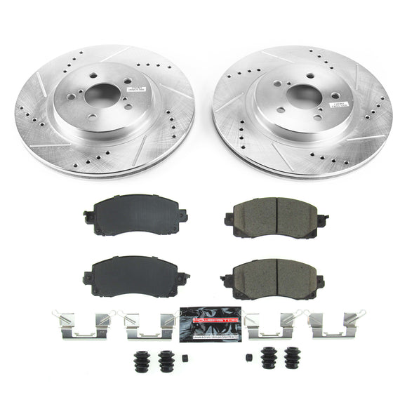 PowerStop Z23 Daily Driver Carbon-Fiber Ceramic Brake Pad and Drilled & Slotted