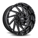 20x9 Hardrock Crusher Gloss Black Milled 6x120/139.7 ET0 wheel/rim-2
