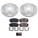 PowerStop Semi-Coated Rotor and Low-Dust Ceramic Brake Pad Kit