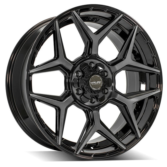 4Play Gen3 4P06 22x9 Black Brushed Face Tinted Wheel 6x139.7 ET12 CB106.1