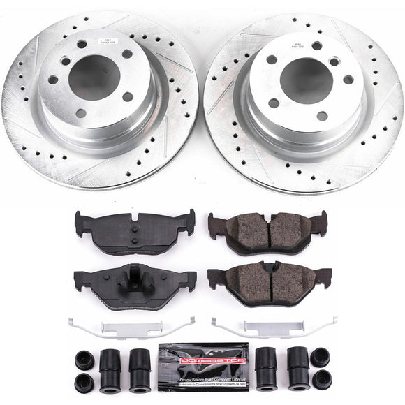 PowerStop Z23 Daily Driver Carbon-Fiber Ceramic Brake Pad and Drilled & Slotted