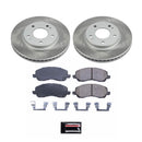 PowerStop Semi-Coated Rotor and Low-Dust Ceramic Brake Pad Kit