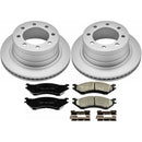 PowerStop Genuine Geomet Coated Rotor and Low-Dust Ceramic Brake Pad Kit