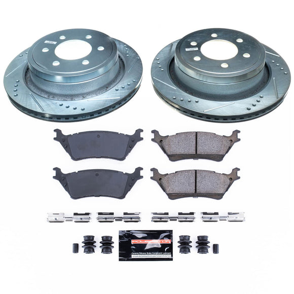 PowerStop Z23 Daily Driver Carbon-Fiber Ceramic Brake Pad and Drilled & Slotted