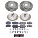 PowerStop Semi-Coated Rotor and Low-Dust Ceramic Brake Pad Kit