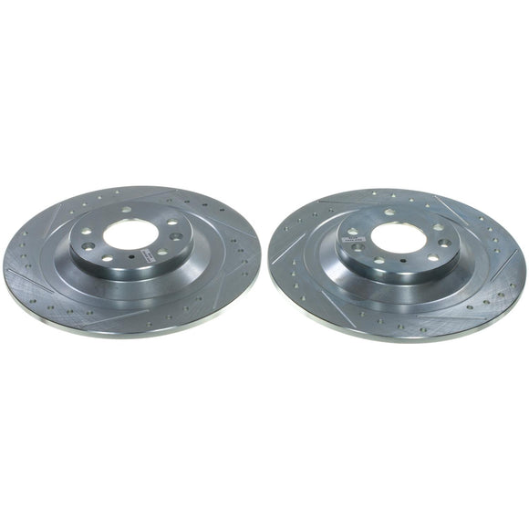 PowerStop Evolution Performance Drilled, Slotted & Plated Brake Rotor Pair