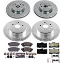 PowerStop Z23 Daily Driver Carbon-Fiber Ceramic Brake Pad and Drilled & Slotted