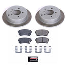 PowerStop Semi-Coated Rotor and Low-Dust Ceramic Brake Pad Kit