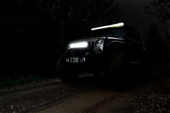 Rough Country Chrome Series LED Light 20" Dual Row For Amber DRL