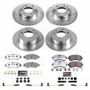 PowerStop Z36 Carbon-Fiber Ceramic Brake Pad with Drilled and Slotted Rotor Kit