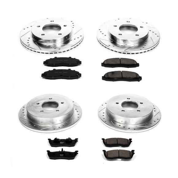 PowerStop Z23 Daily Driver Carbon-Fiber Ceramic Brake Pad and Drilled & Slotted