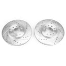 PowerStop Evolution Drilled Slotted Rotors Pair Front For Buick Envision
