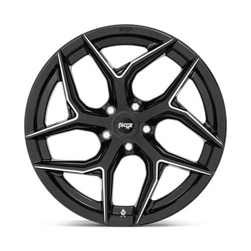 20X10.5 Niche M266 TORSION Gloss Black Milled 5X115 ET20 wheel/rim