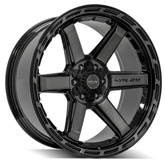 4Play Gen3 4P63 22x10 Black Brushed Face Tinted Wheel 6x135 ET-18 CB106.1