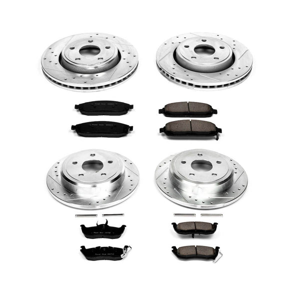 PowerStop Z23 Daily Driver Carbon-Fiber Ceramic Brake Pad and Drilled & Slotted