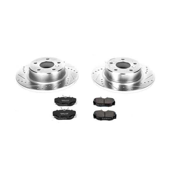 PowerStop Z23 Daily Driver Carbon-Fiber Ceramic Brake Pad and Drilled & Slotted
