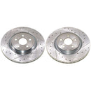 PowerStop Evolution Drilled Slotted Rotors Pair Front For Dodge Durango