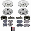 PowerStop OE Stock Replacement Low-Dust Ceramic Brake Pad, Rotor and Caliper Kit