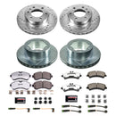 PowerStop Z36 Carbon-Fiber Ceramic Brake Pad with Drilled and Slotted Rotor Kit