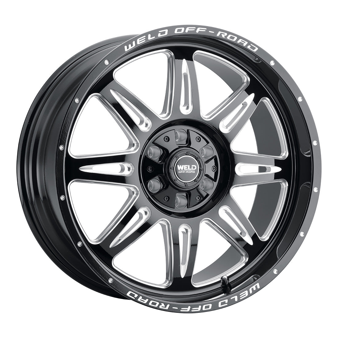 22x10 WELD Off-Road Cheyenne Black Mill 6x135 6x139.7 6x5.5 ET-18 Wheel