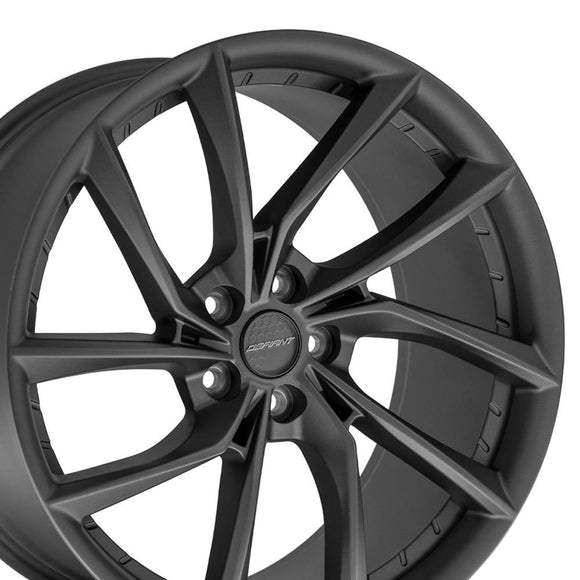 20x10 Defiant DF06 Dark Satin Charcoal 5x120 ET35 Wheel Rim