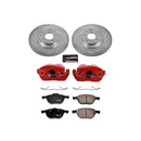 PowerStop Z23 Daily Driver Carbon-Fiber Ceramic Pads Drilled & Slotted Rotor & C