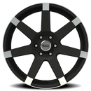 24x9.5 Vision 9042 Sultan Matte Black with Anthracite Spoke Ends 6x135 ET25 CB87