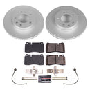 PowerStop Genuine Geomet Coated Rotor and Carbon-Fiber Ceramic Brake Pad Kit