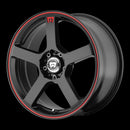 18x8 Motegi MR116 Black Wheel/Rim 5x108 5-108 5x4.25 18-8 ET45-3