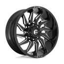 22X12 Fuel D744 Saber Gloss Black Milled 8X180 ET-44 wheel/rim