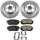 PowerStop OE Stock Replacement Low-Dust Ceramic Brake Pad and Rotor Kit