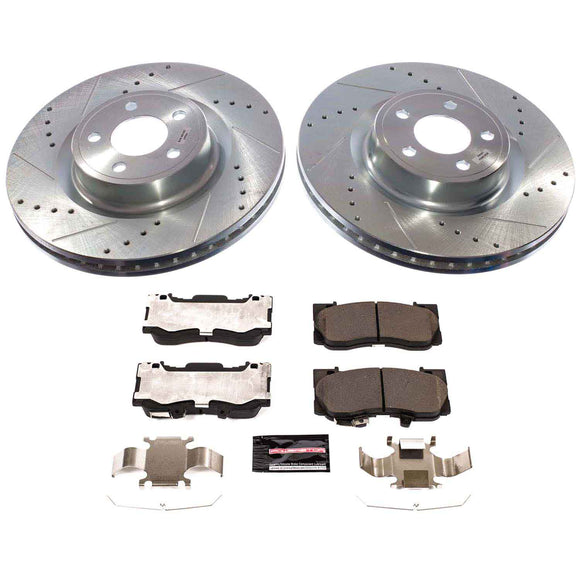 PowerStop Z23 Daily Driver Carbon-Fiber Ceramic Brake Pad and Drilled & Slotted